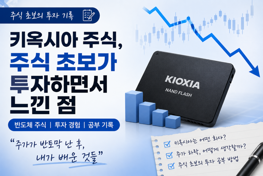 키옥시아 주식 투자 후기 | 뼈아픈 주가 하락 속에서 배운 진짜 반도체 공부 1 키옥시아 주식 썸네일