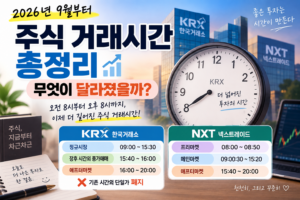 주식거래시간 변경