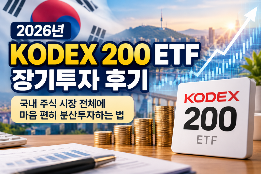 2026년 KODEX 200 ETF 장기투자 후기 | 국내 주식 시장 전체에 마음 편히 분산투자하는 법 1 KODEX 200 ETF 장기투자 썸네일
